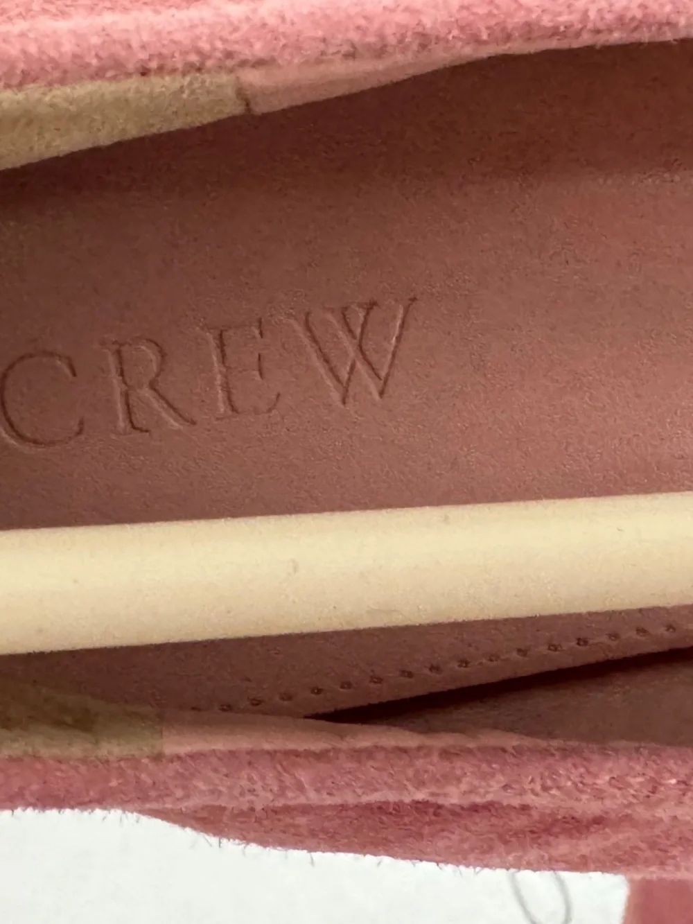 J Crew Pink Suede Flats